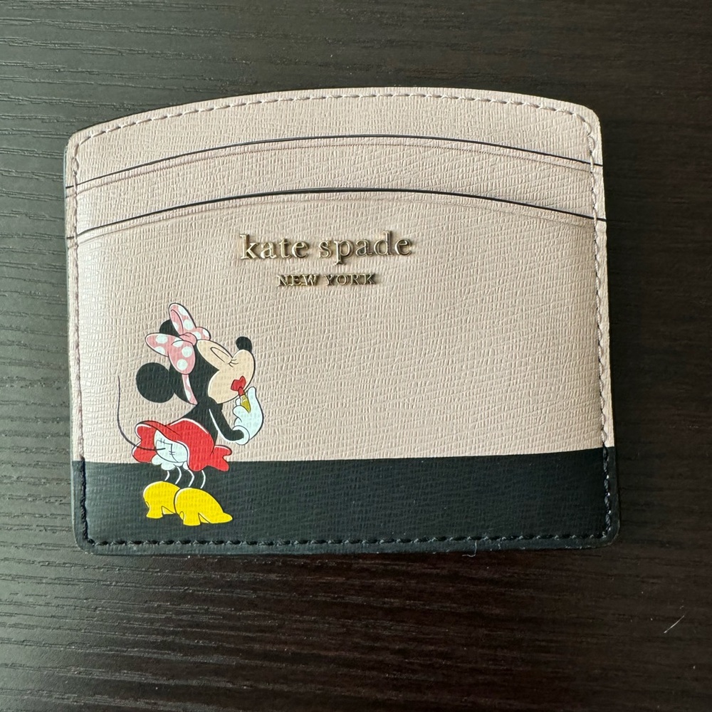 Kate Spade Disney Minnie Mouse Cardholder Wallet Limited Edition
